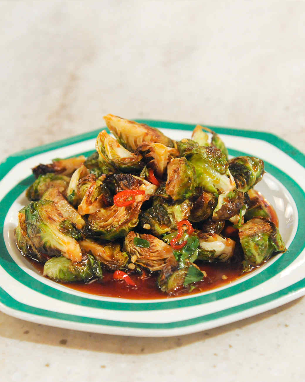 Roasted Brussels Sprouts with Chile Caramel Recipe Martha Stewart