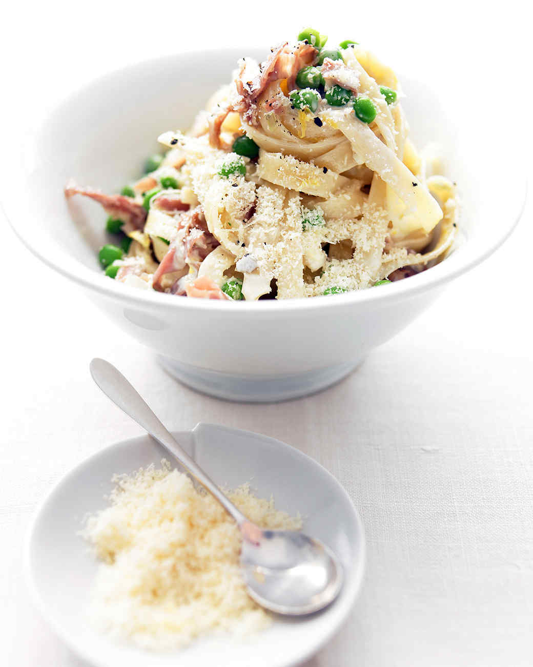 Pasta with Prosciutto and Peas Recipe | Martha Stewart
