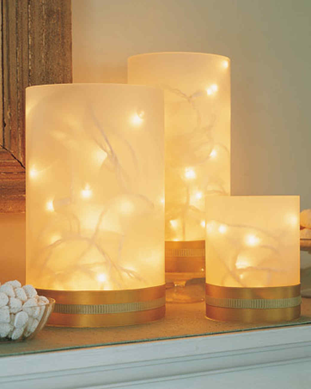 twinkling vases martha stewart plugless christmas lights