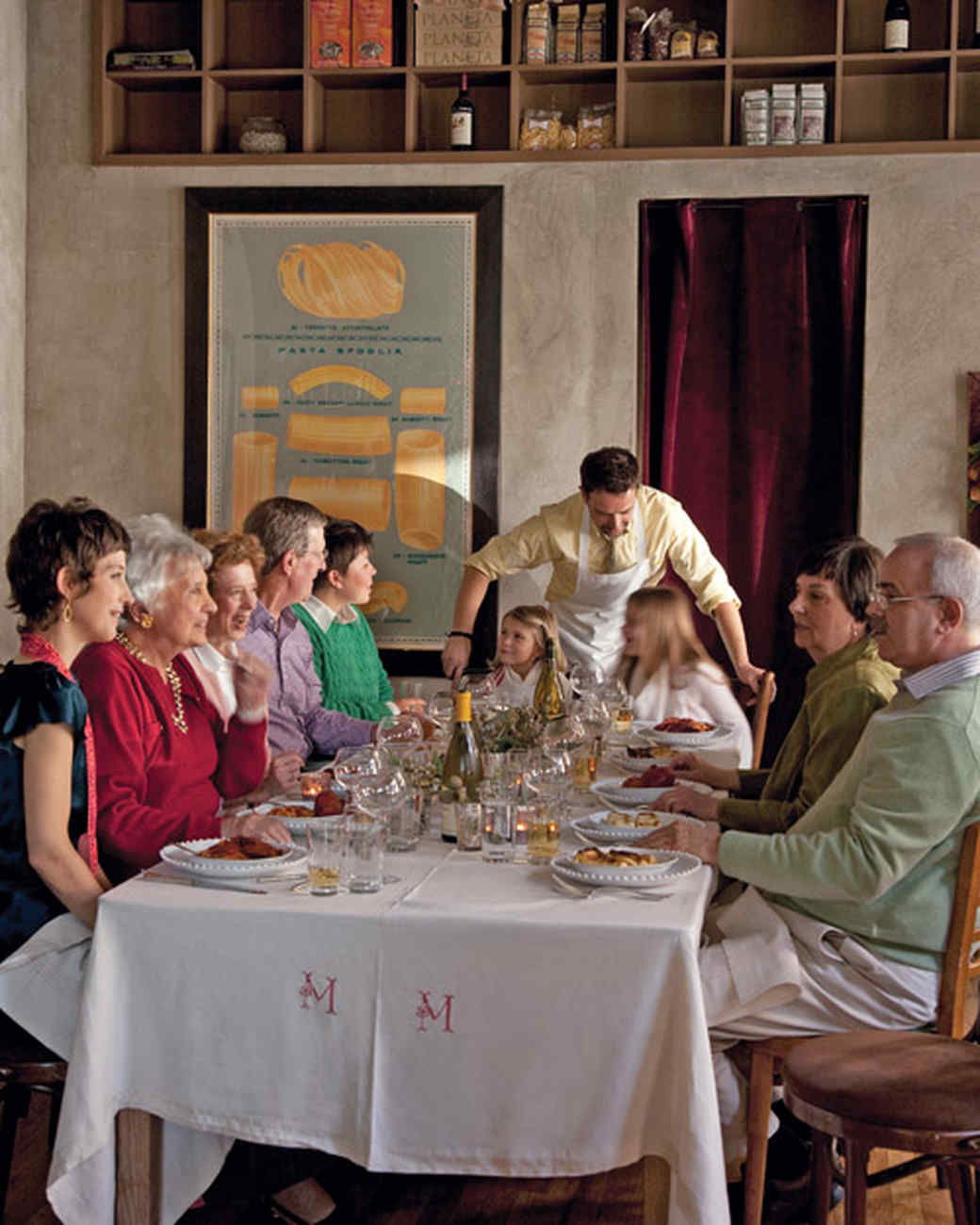 Martha stewart holiday party When Martha gives a caroling party, the sounds and the flavors of the season meld in perfect harmony. This festive buffet menu balances the savory and the sweet.