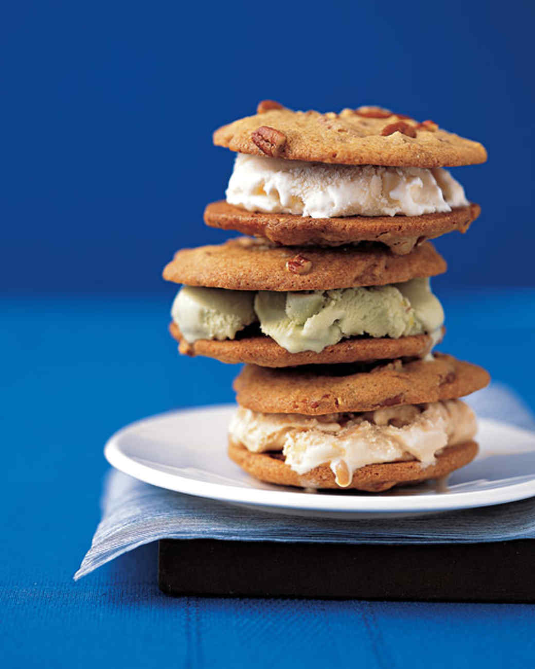 PecanCookie IceCream Sandwiches Recipe Martha Stewart
