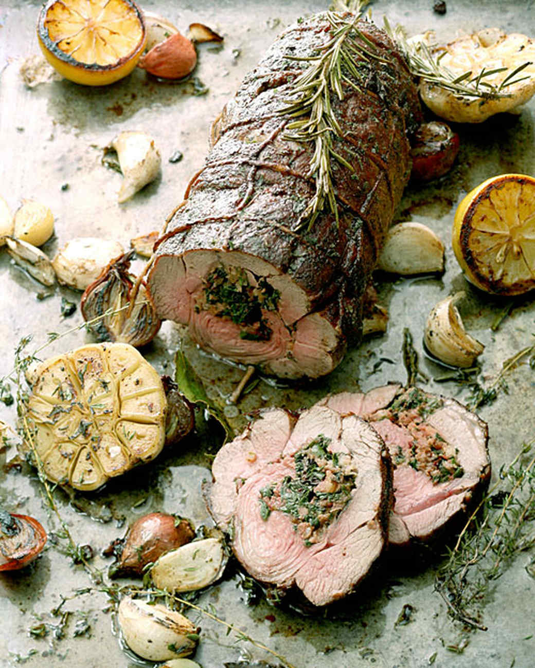 Roasted Lamb Shoulder Stuffed with Merguez and Swiss Chard Recipe ...