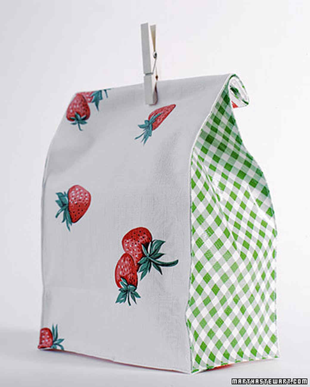 Oilcloth Crafts Lunch Bags & Video Martha Stewart