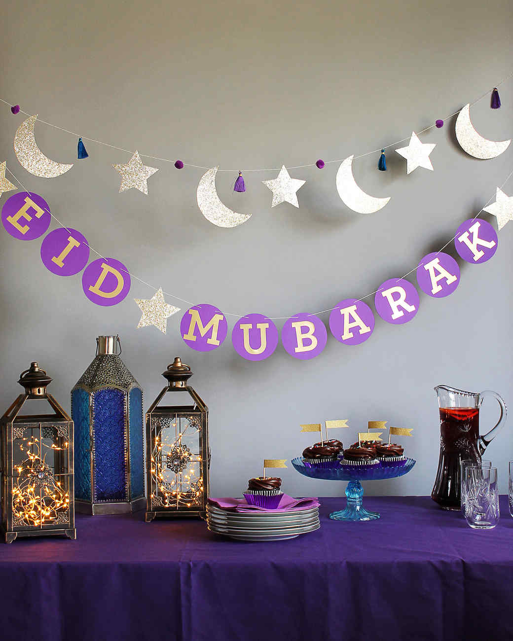 "Eid Mubarak" Circle Garland Martha Stewart