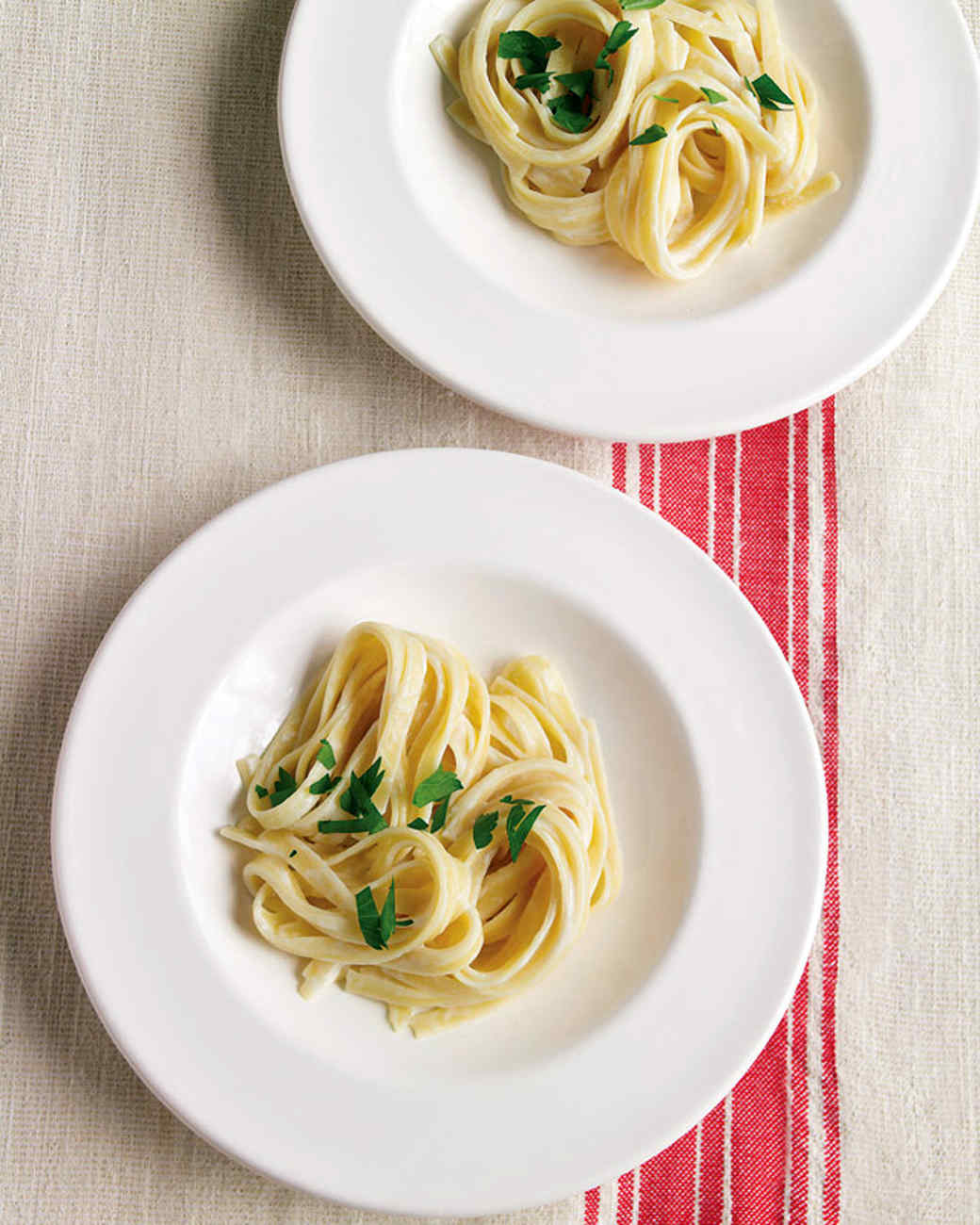 Creamy Fettuccine with Two Cheeses Recipe | Martha Stewart