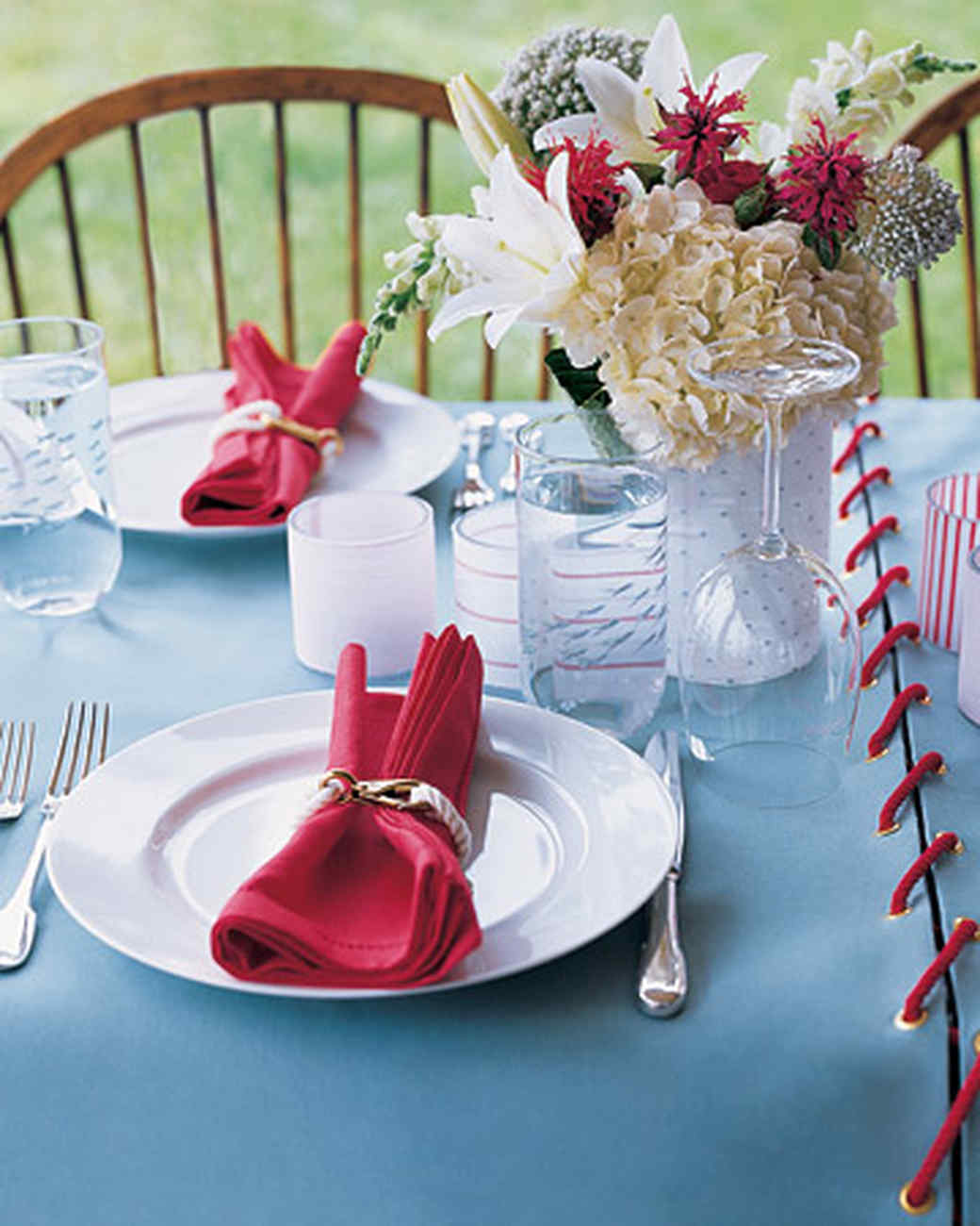 Outdoor Canvas Tablecloth Martha Stewart