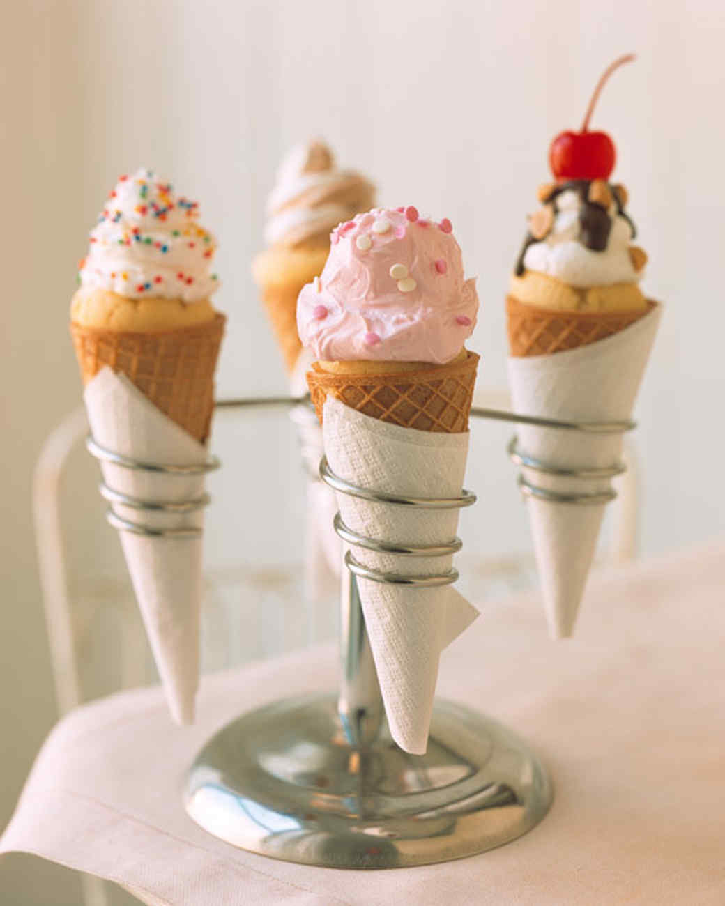 Ice Cream Cone Cupcakes Recipe | Martha Stewart
