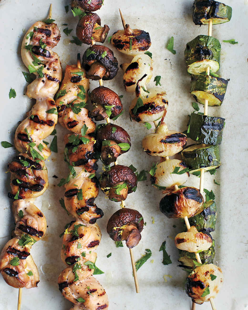Grilled Chicken and Vegetable Skewers Recipe Martha Stewart