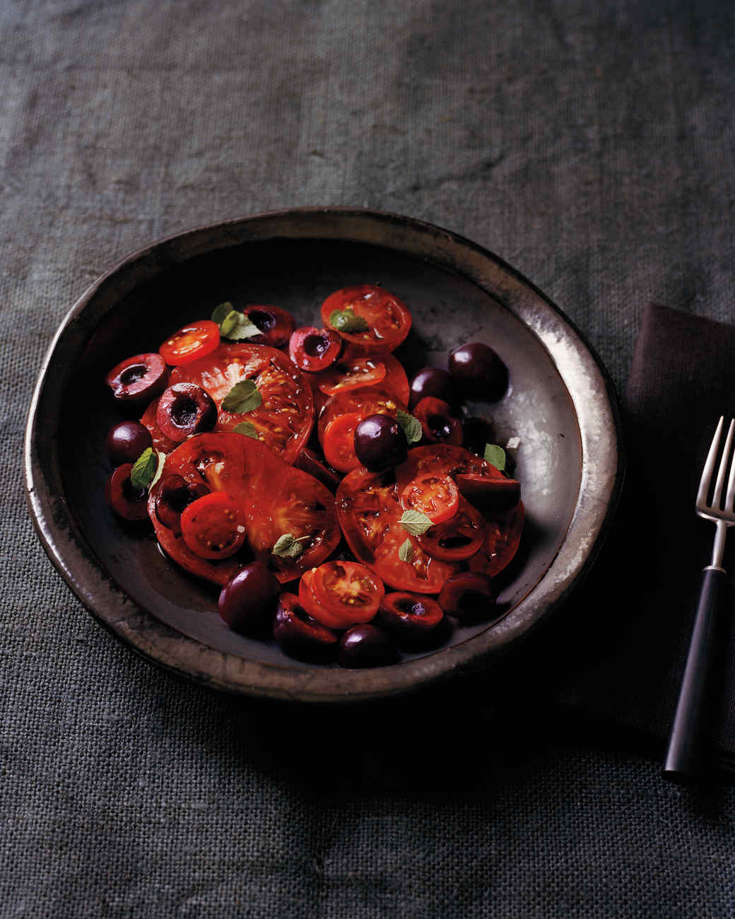 Heirloom Tomatoes with Cherries, Balsamic, and Hyssop Recipe Martha