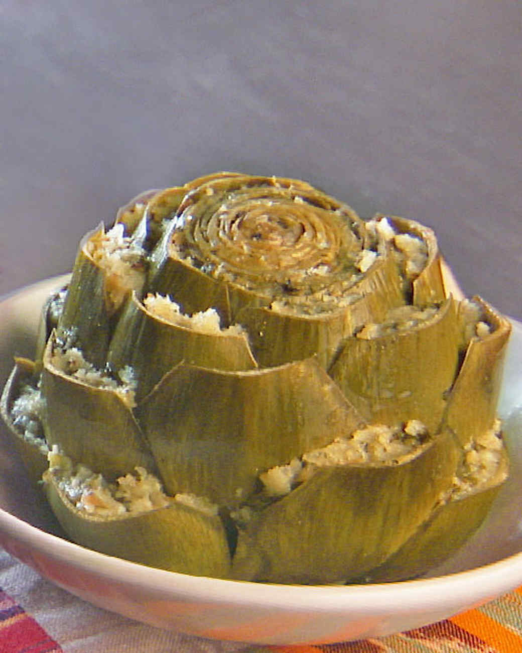 Stuffed Artichokes Recipe & Video Martha Stewart