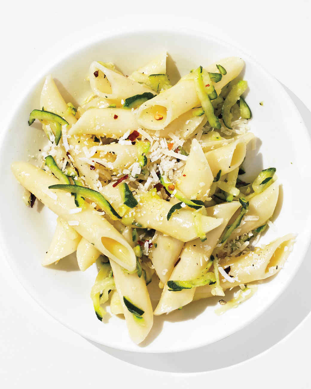 OnePot Penne with Zucchini and Parmesan