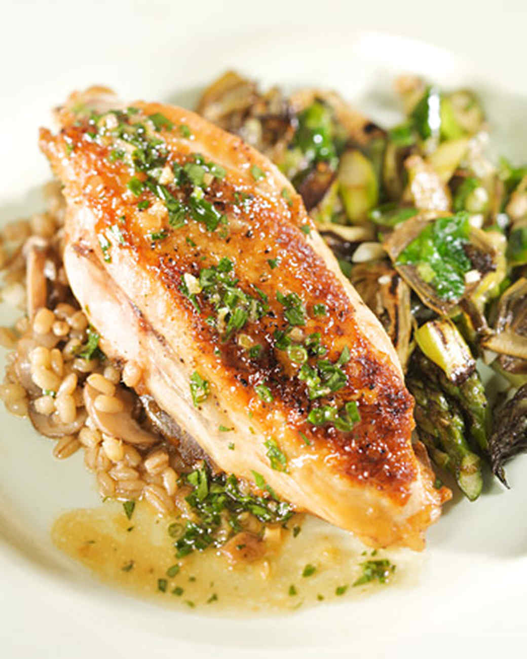 Chicken with White Wine and Herb Sauce Recipe Martha Stewart