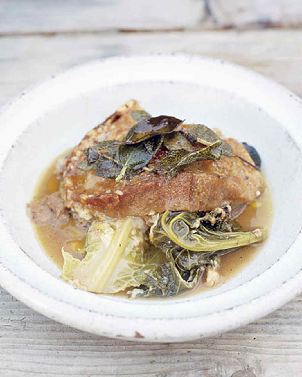 Italian Bread and Cabbage Soup with Sage Butter Recipe & Video Martha