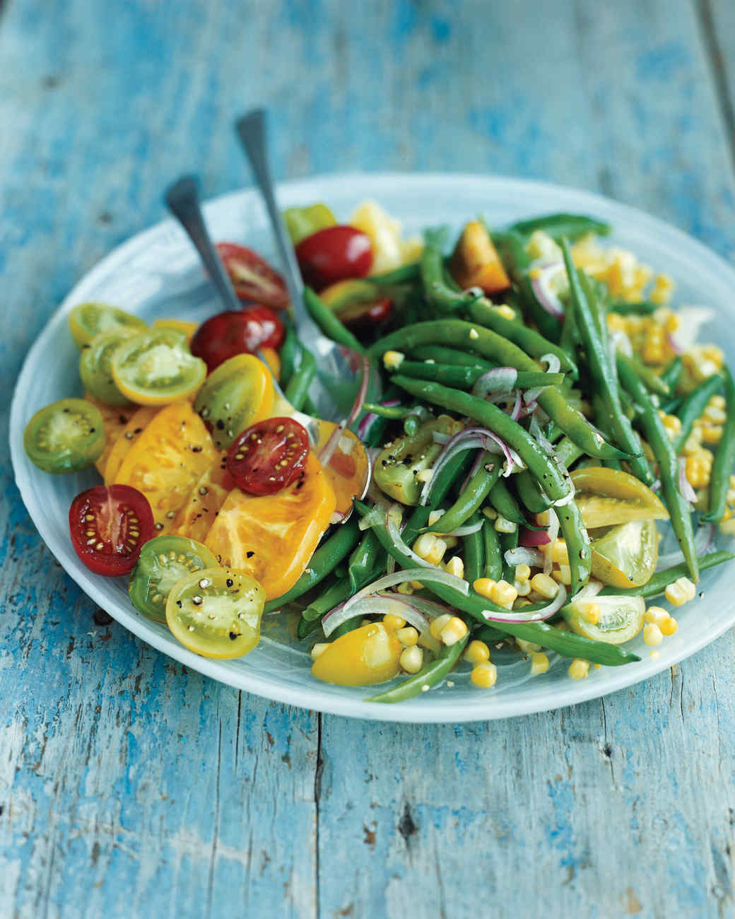 Green Bean, Corn, and Tomato Salad