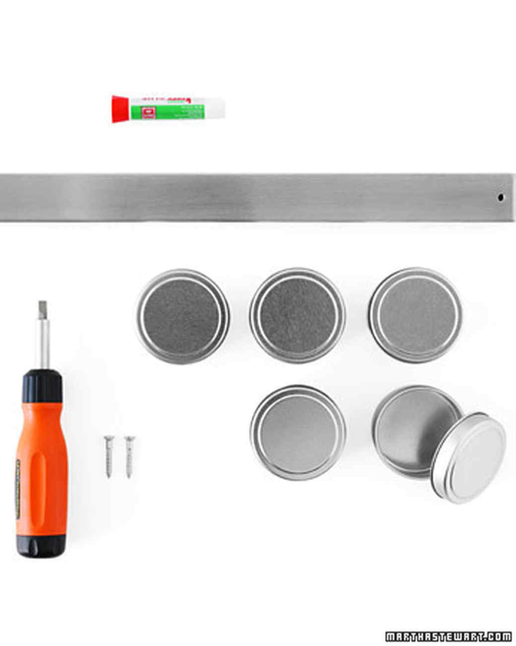 Mount a Strip on the Wall Martha Stewart