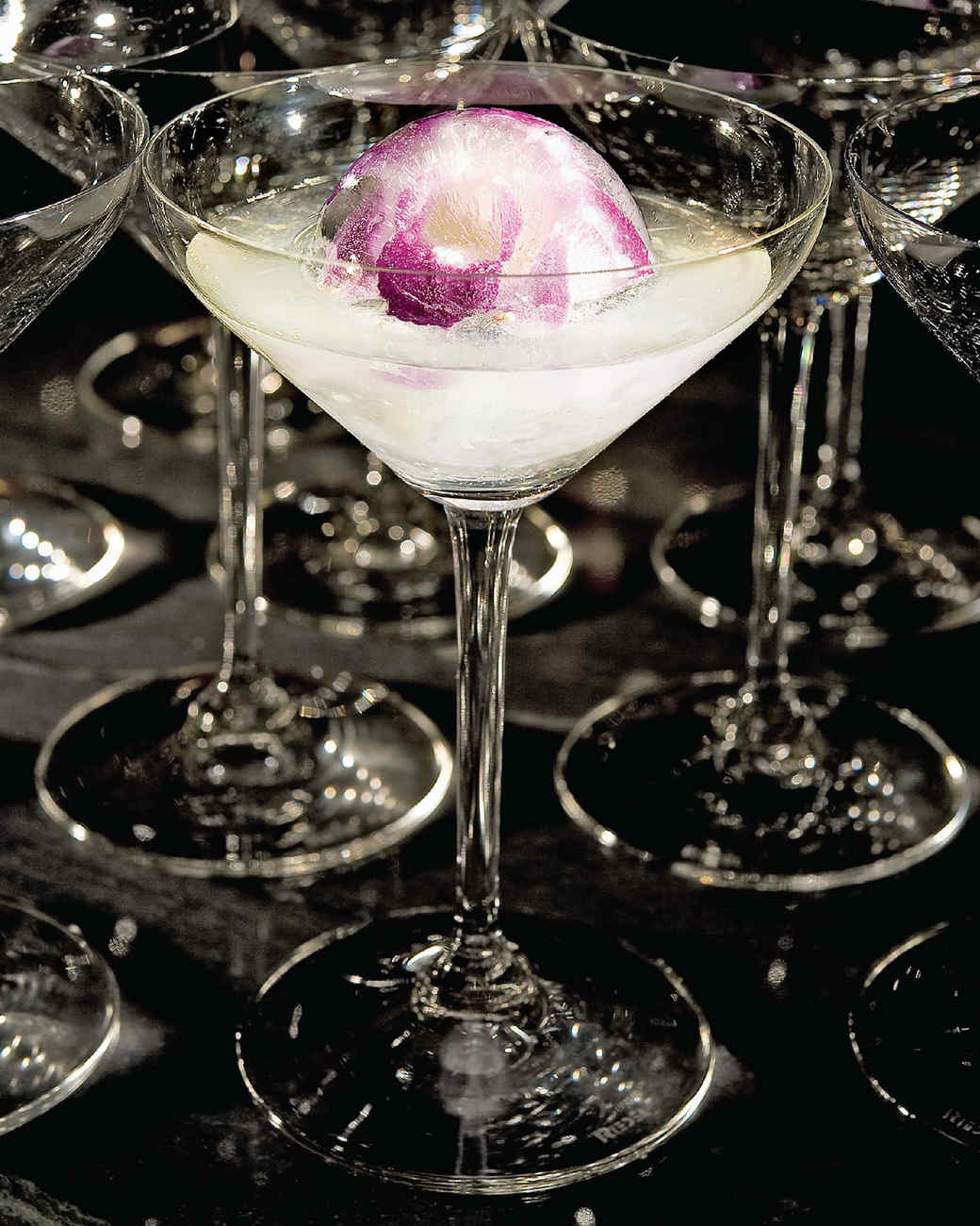 A beautiful (and edible) orchid adorns this cocktail from Chef Daniel Boulud. 