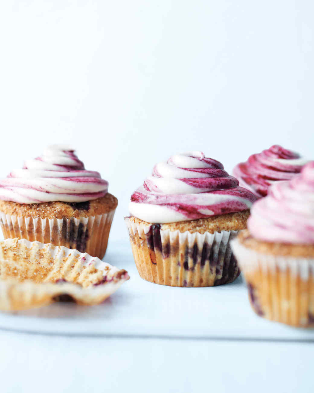 Blueberry Cupcakes Recipe & Video | Martha Stewart