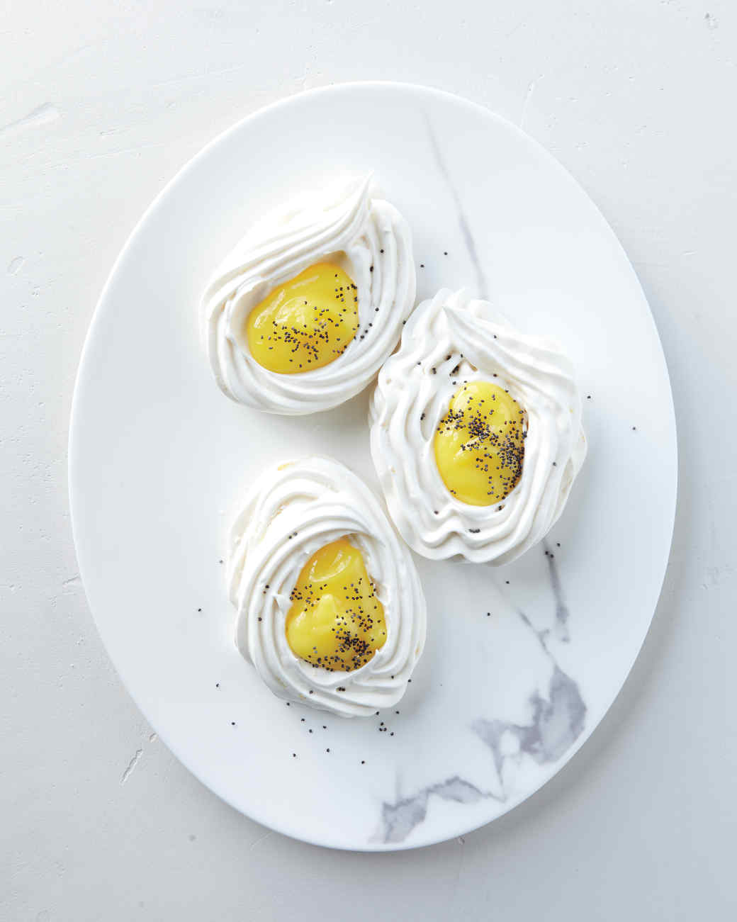 EggShaped Meringue Nests Recipe Martha Stewart