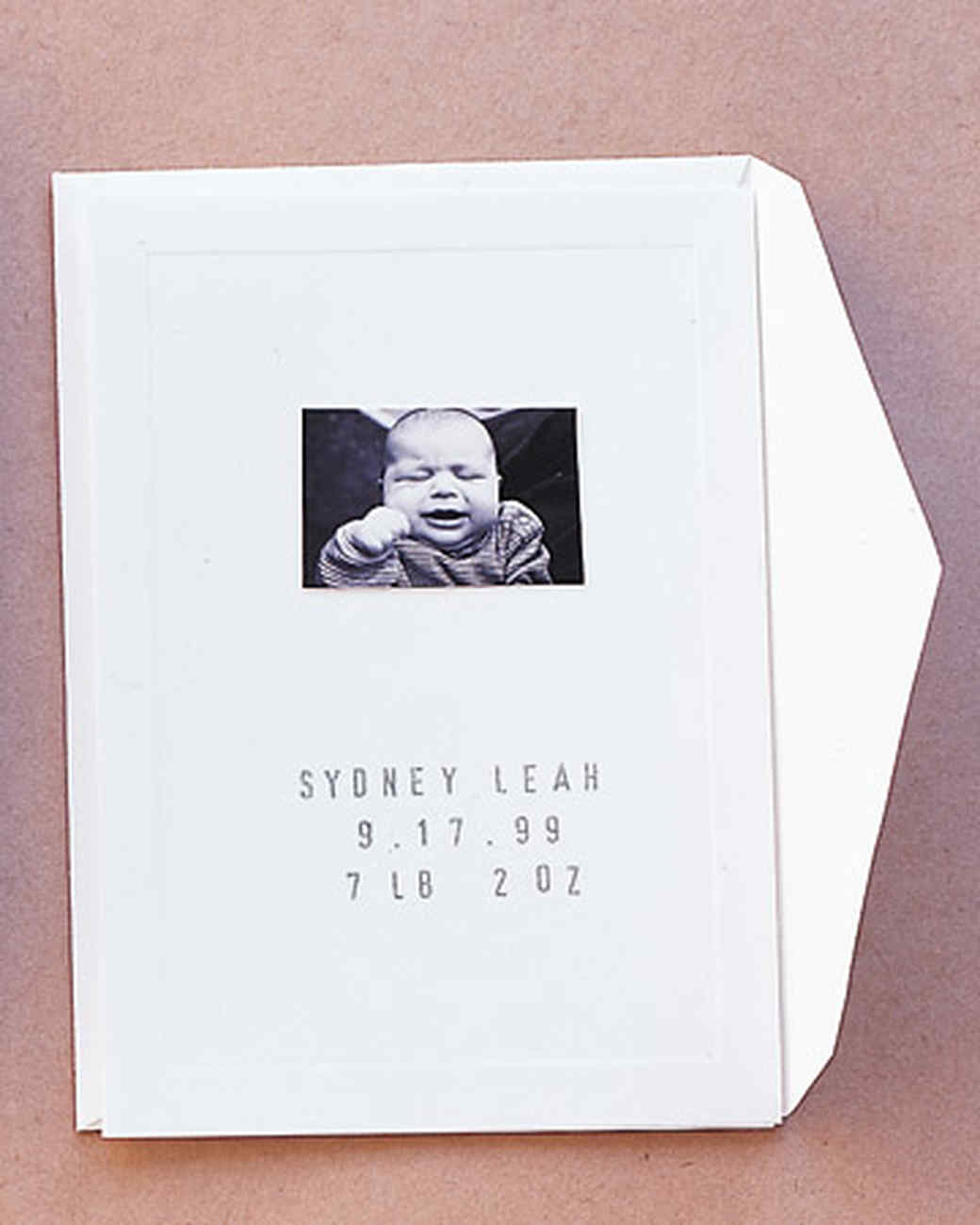 Birth Announcements and Baby Cards Martha Stewart