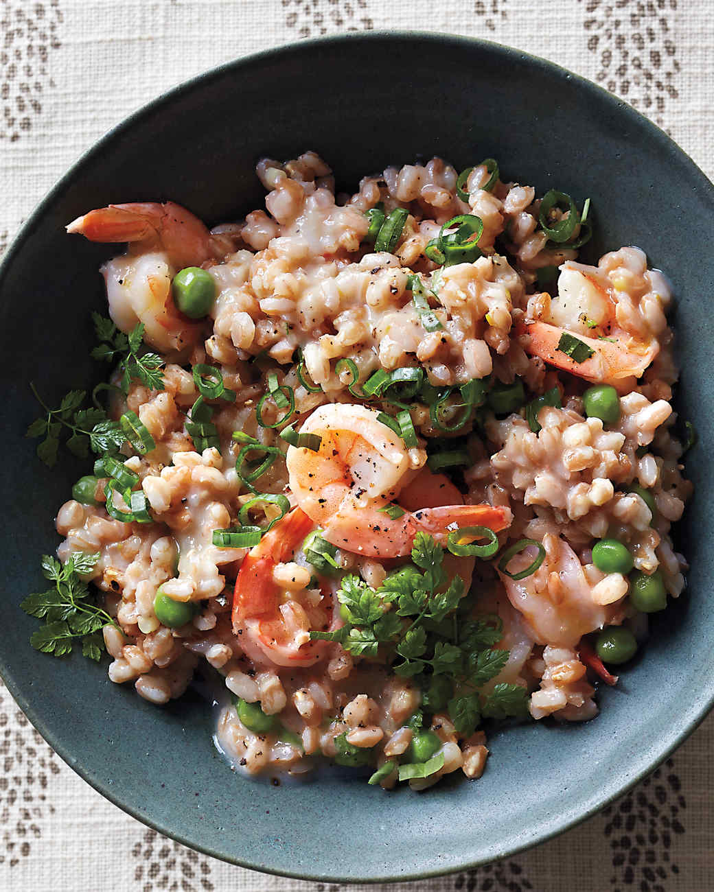 Farro Risotto with Shrimp Recipe Martha Stewart
