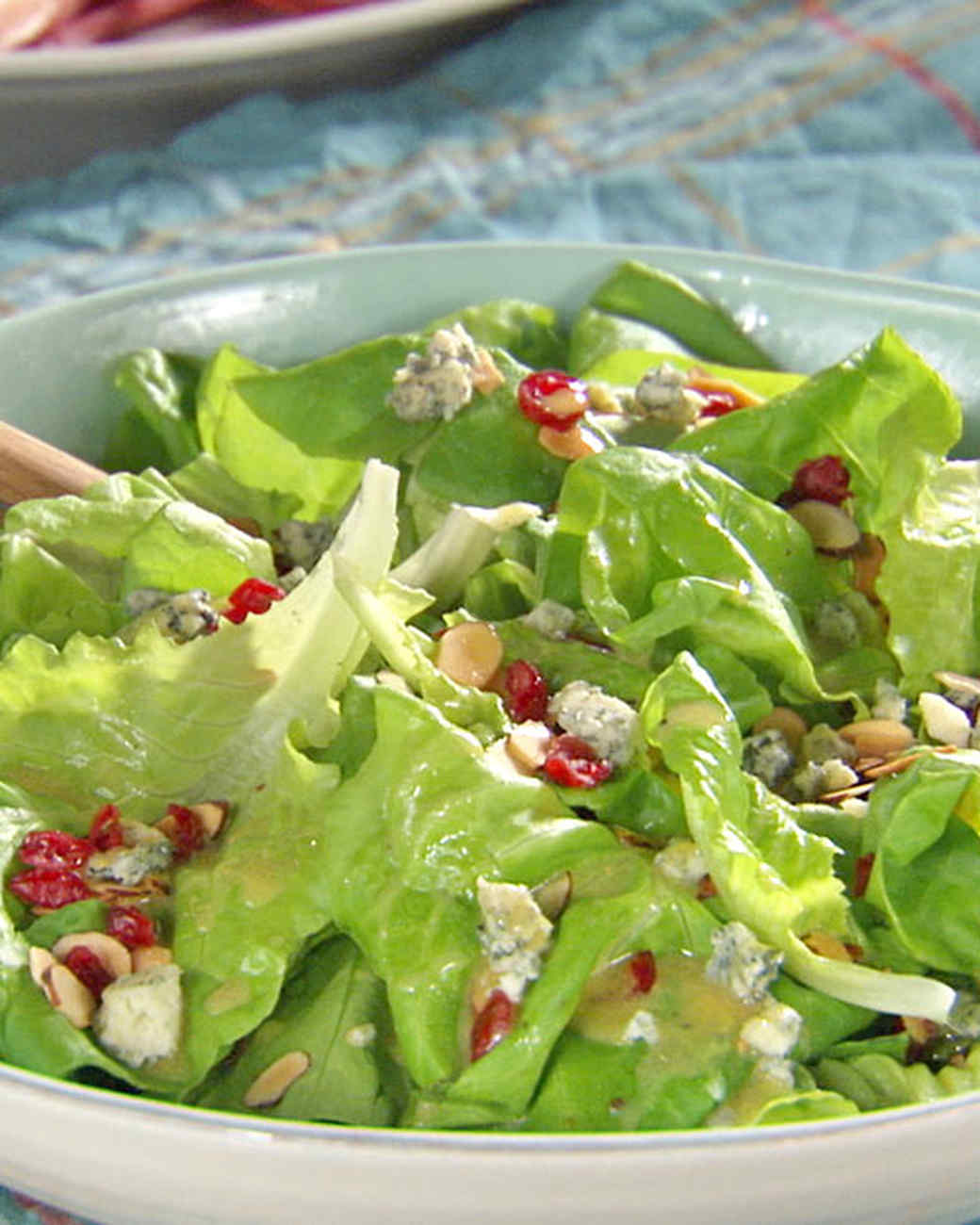 CranberryAlmond Green Salad with Honey Mustard Vinaigrette Recipe