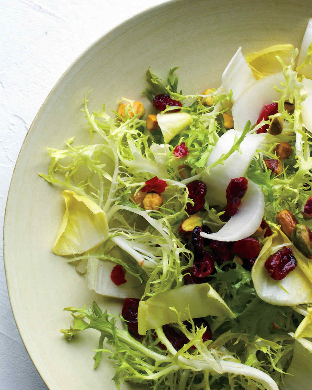 Frisee Salad with Cranberries and Pistachios Recipe | Martha Stewart