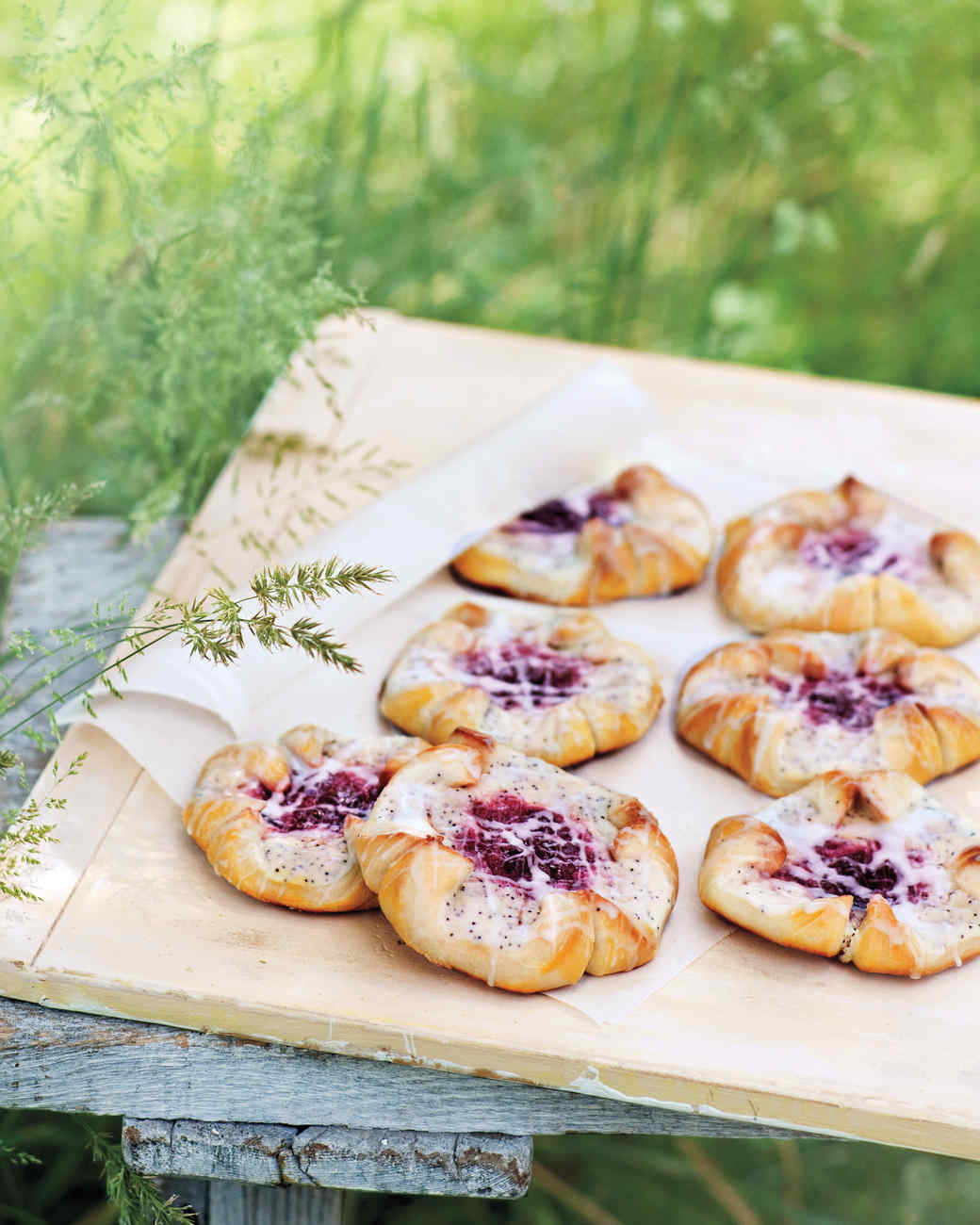 PoppySeed Danishes with CherryCream Cheese Filling Recipe Martha