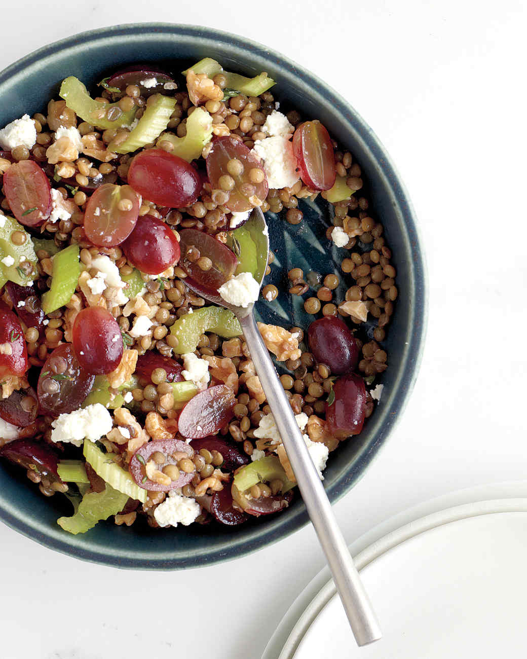 Lentil Salad with Grapes and Feta Recipe | Martha Stewart