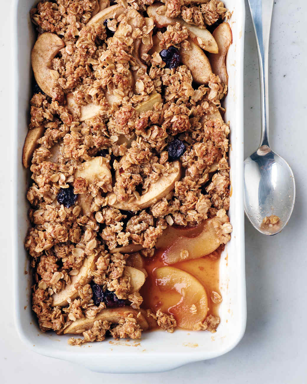 Apple Oat Crisp Recipe & Video | Martha Stewart