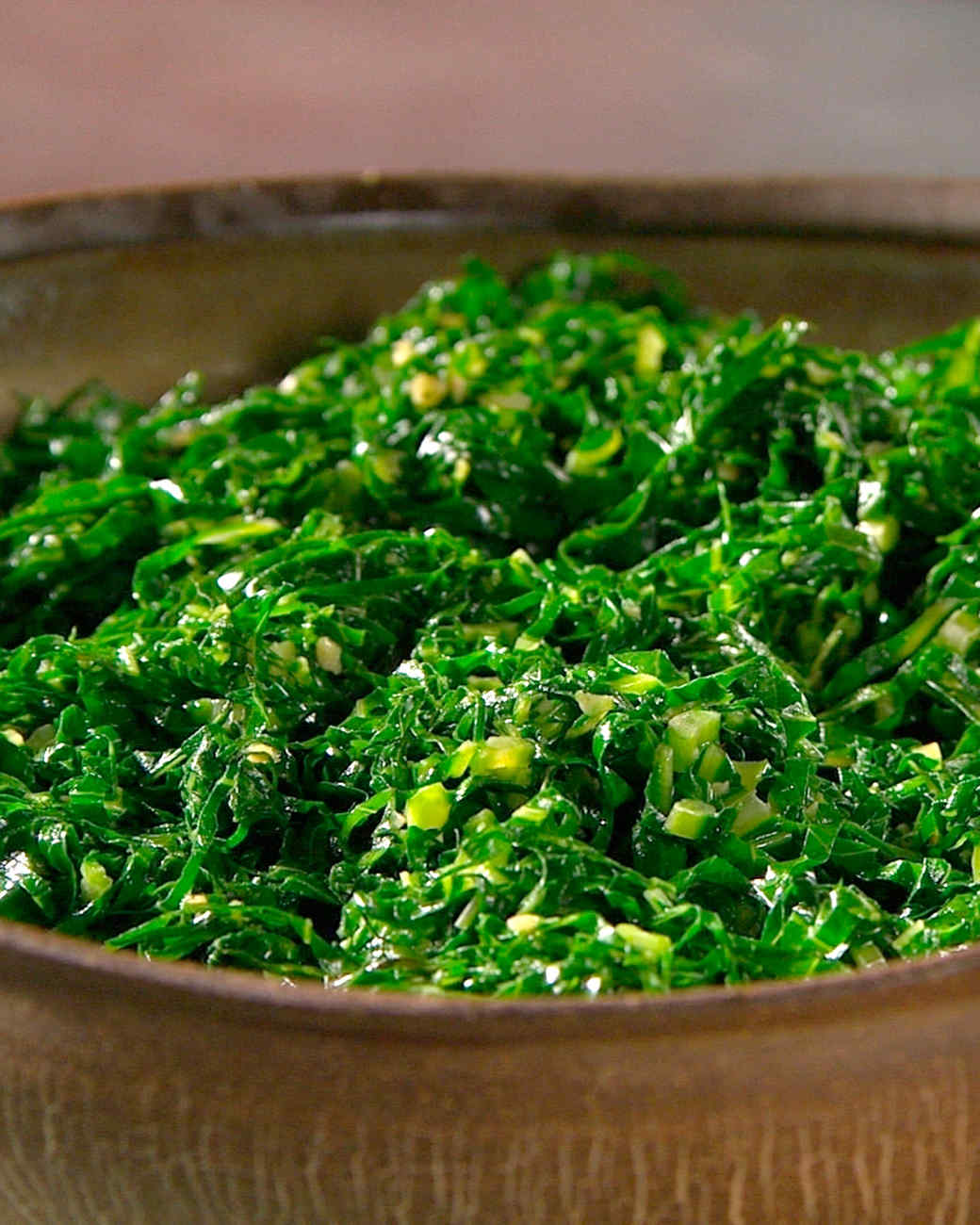 Brazilian Collard Greens Recipe | Martha Stewart