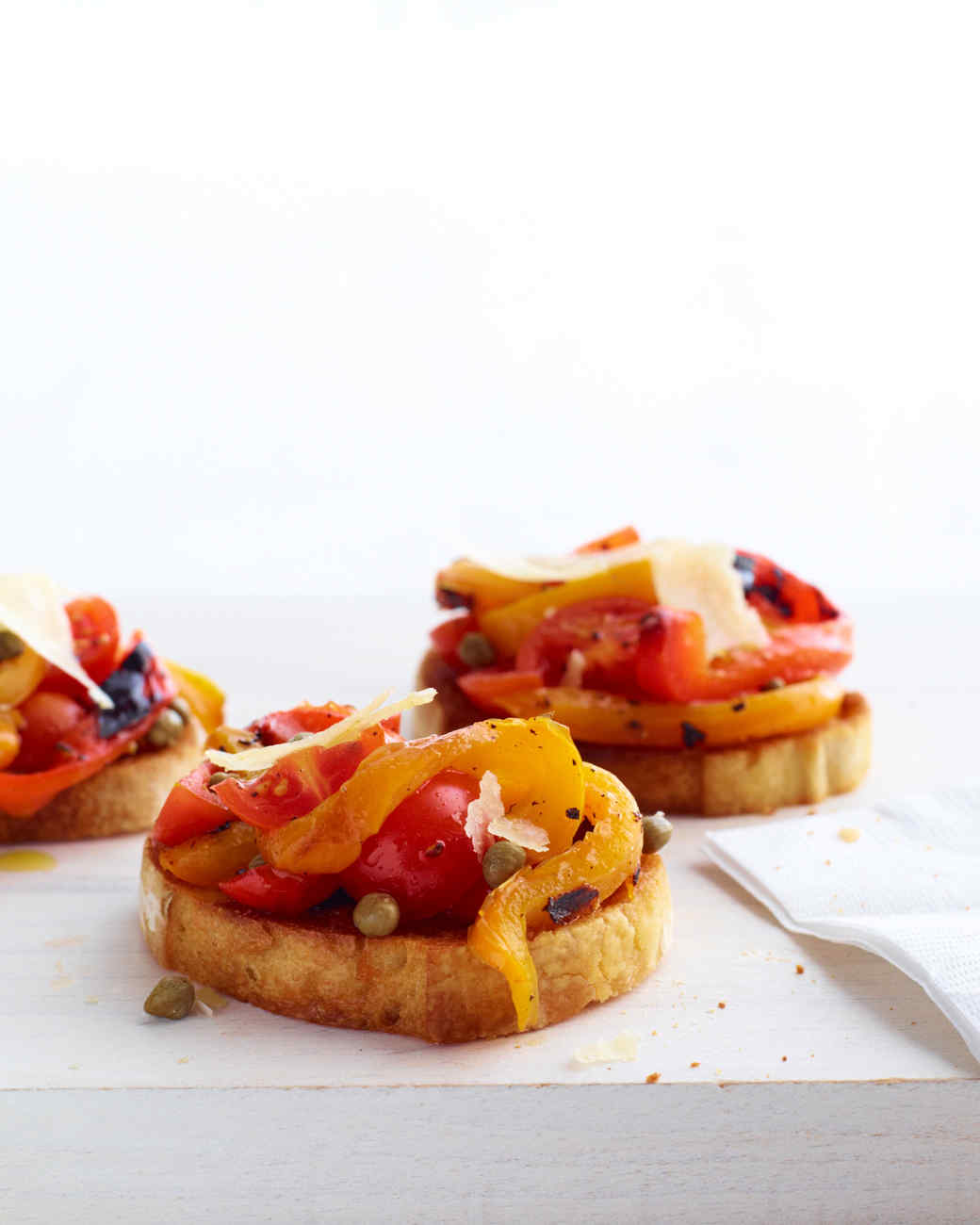 Grilled Pepper Bruschetta Recipe & Video Martha Stewart