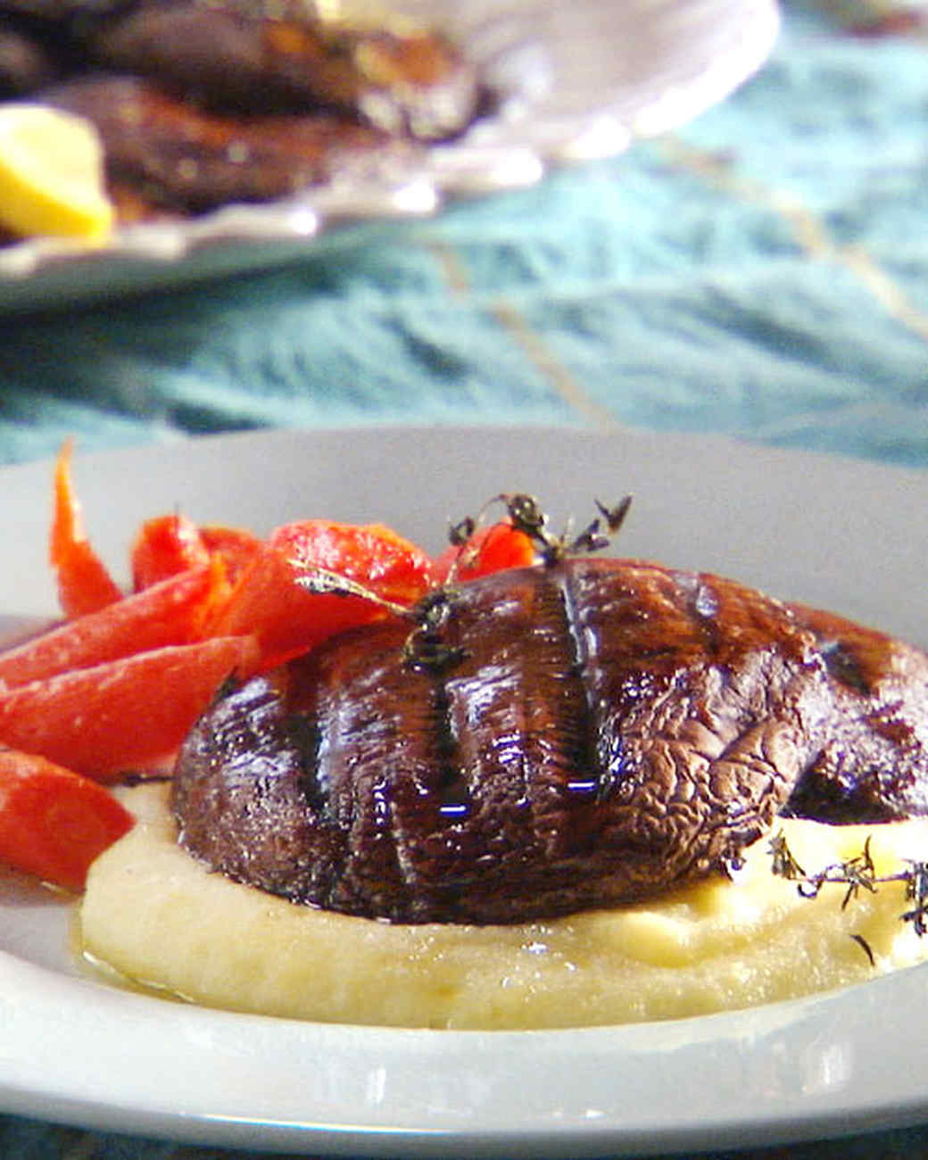 Grilled Portobello Mushroom Steaks Recipe & Video Martha Stewart