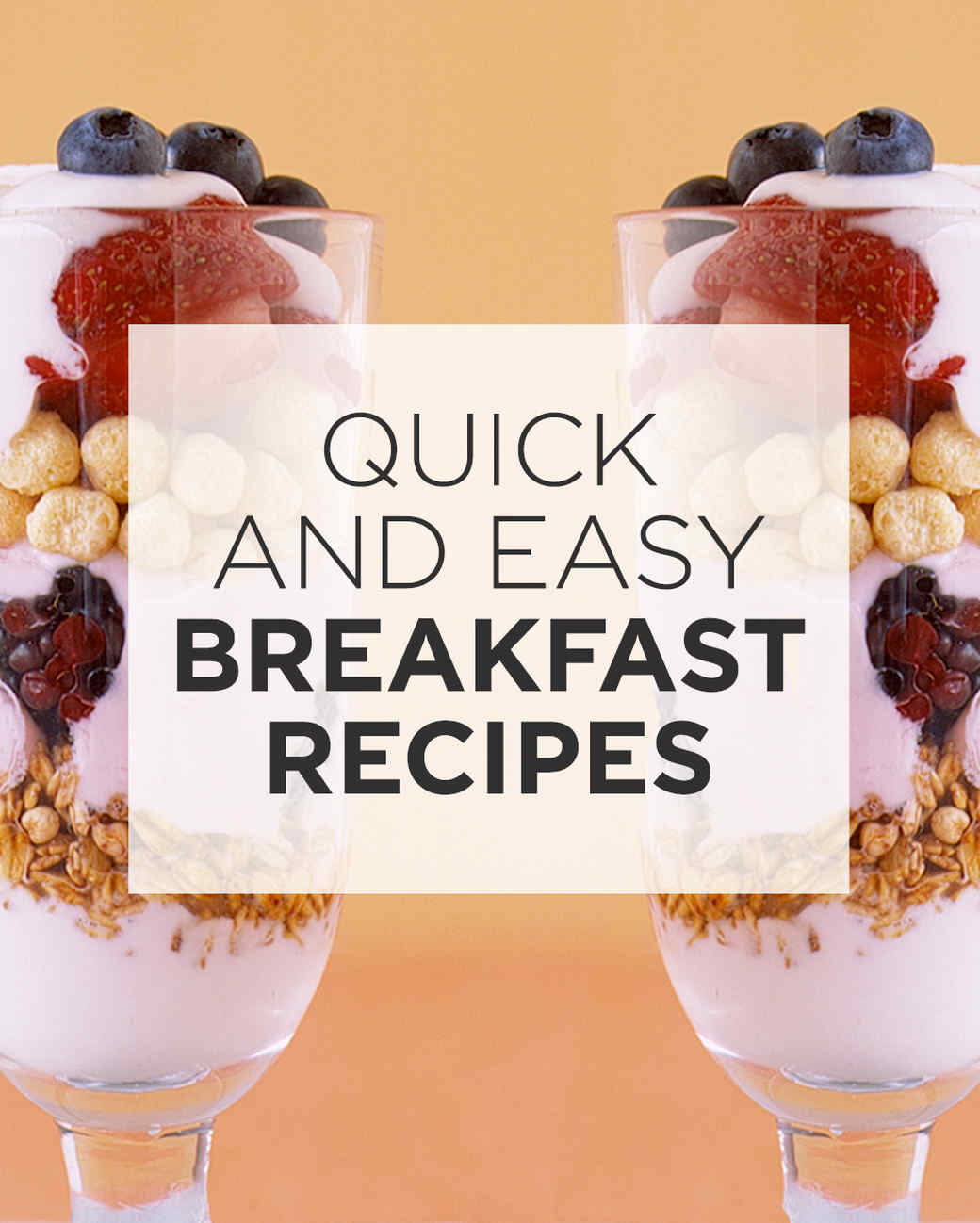 Quick and Easy Breakfast Recipes Martha Stewart