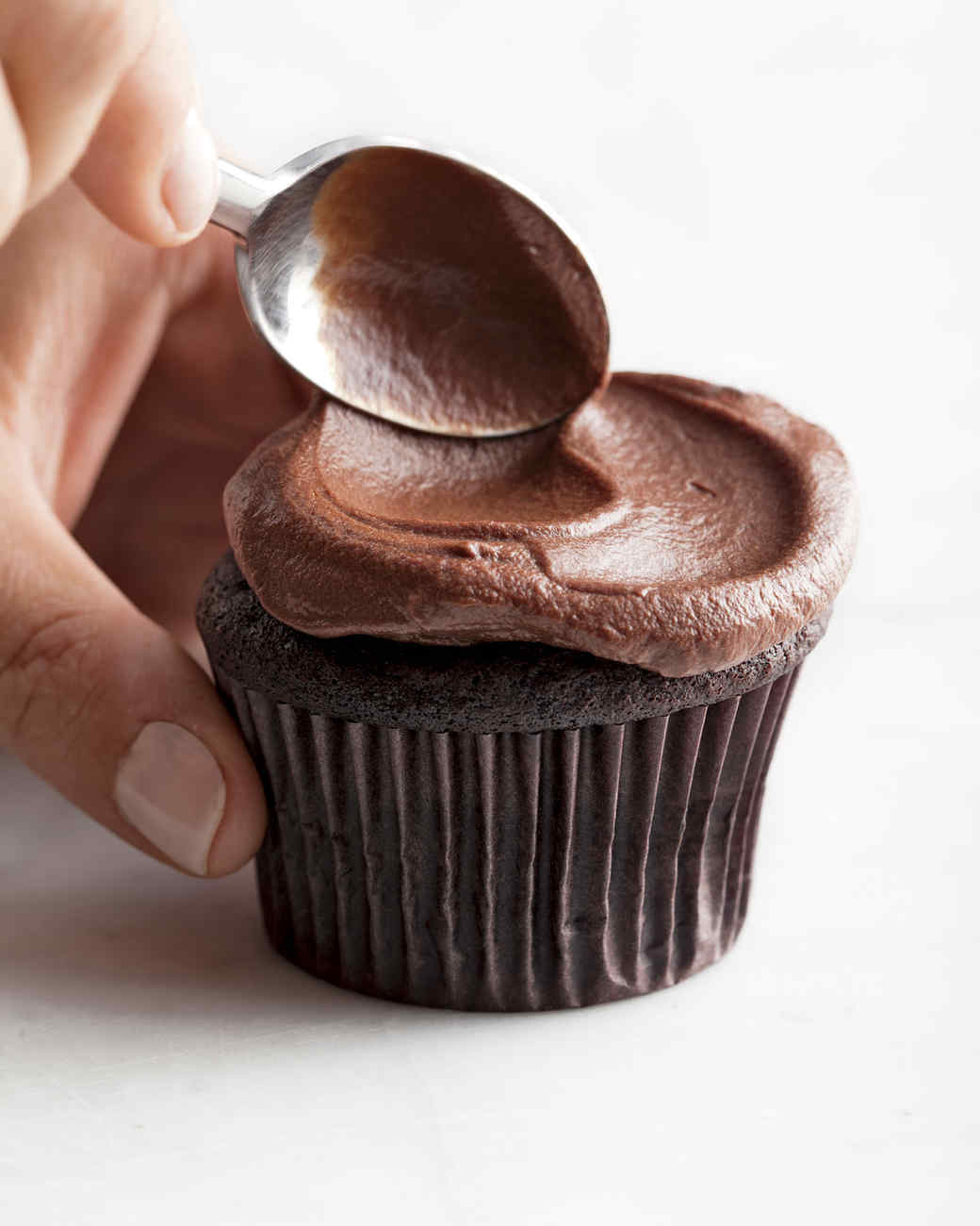 Chocolate Cupcakes with Whipped Ganache Frosting Recipe | Martha Stewart
