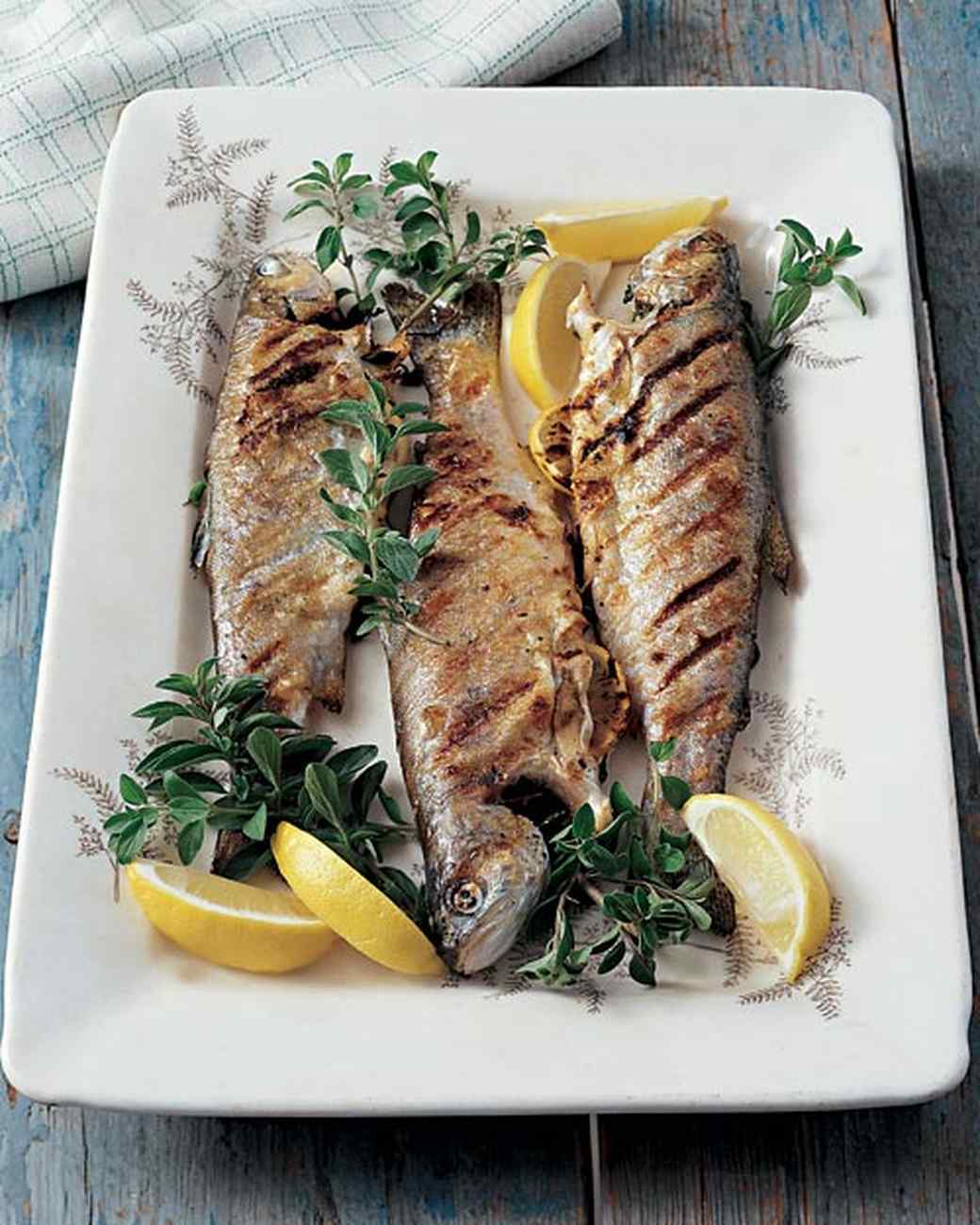 Grilled Trout with Oregano