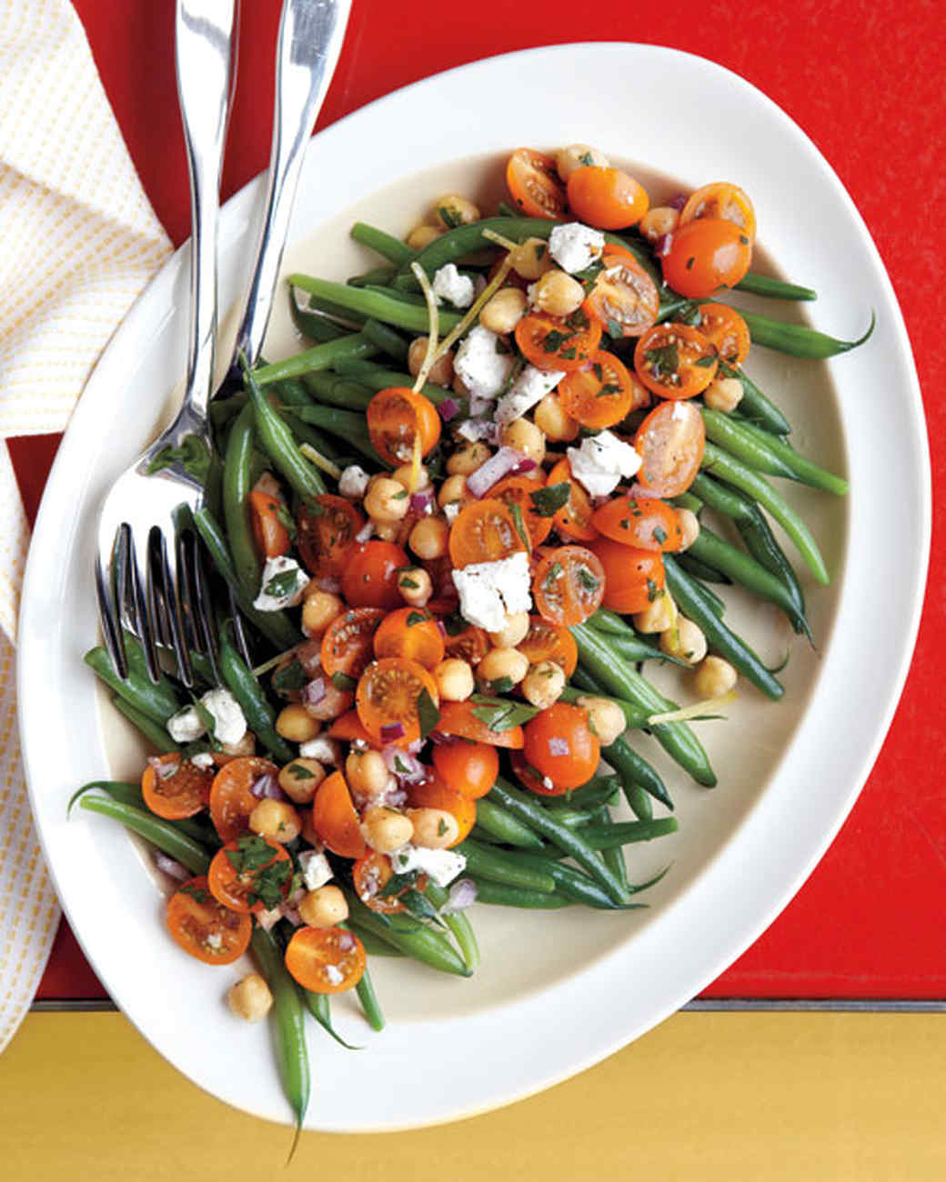 Green Bean, Tomato, And Chickpea Salad Recipe | Martha Stewart