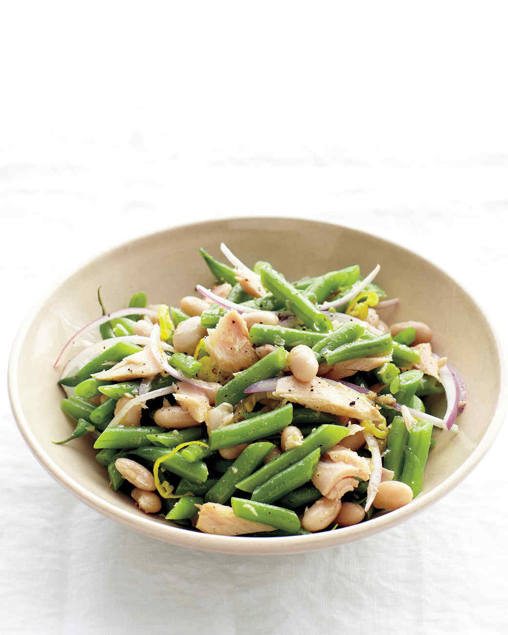 Green and White Bean Salad with Tuna Recipe | Martha Stewart