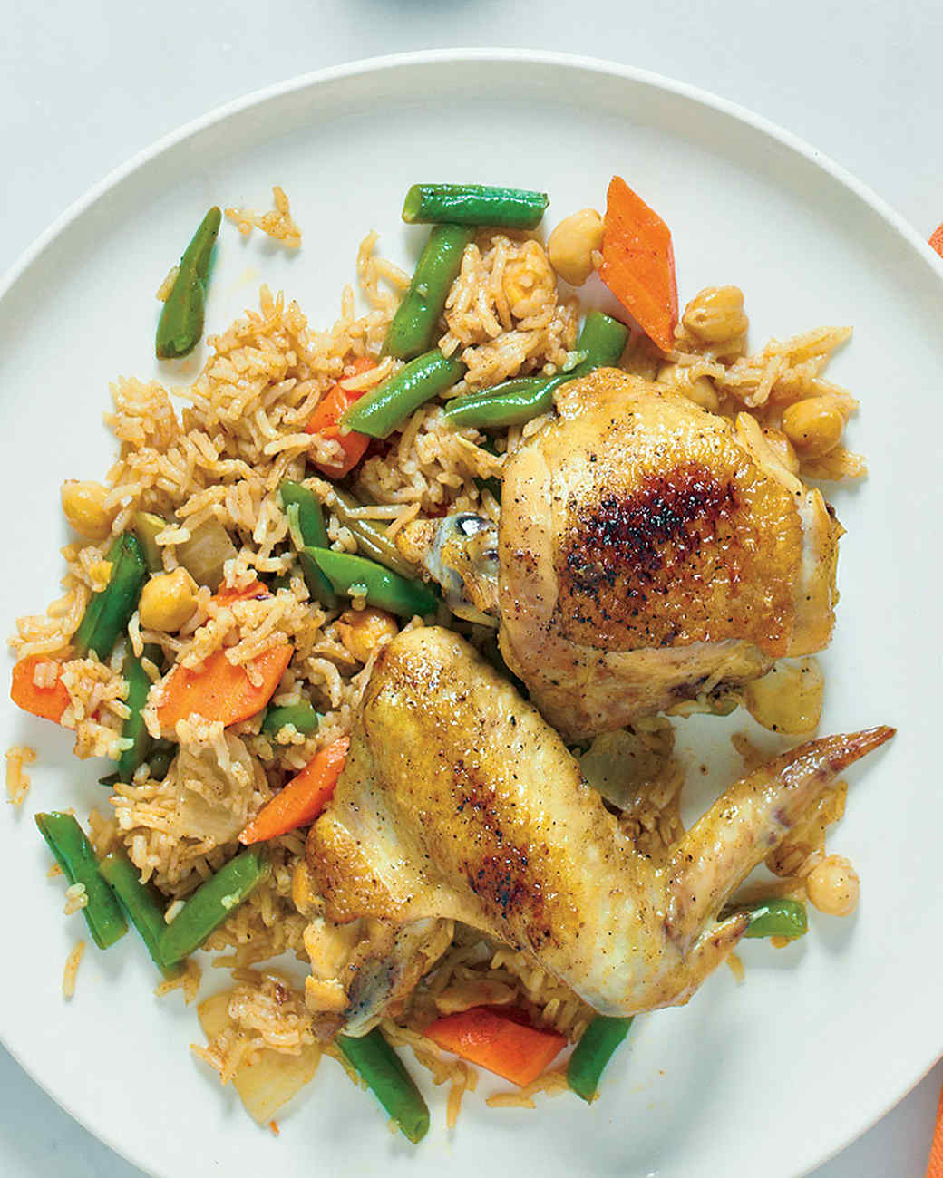 Moroccan Chicken and Rice with Chickpeas