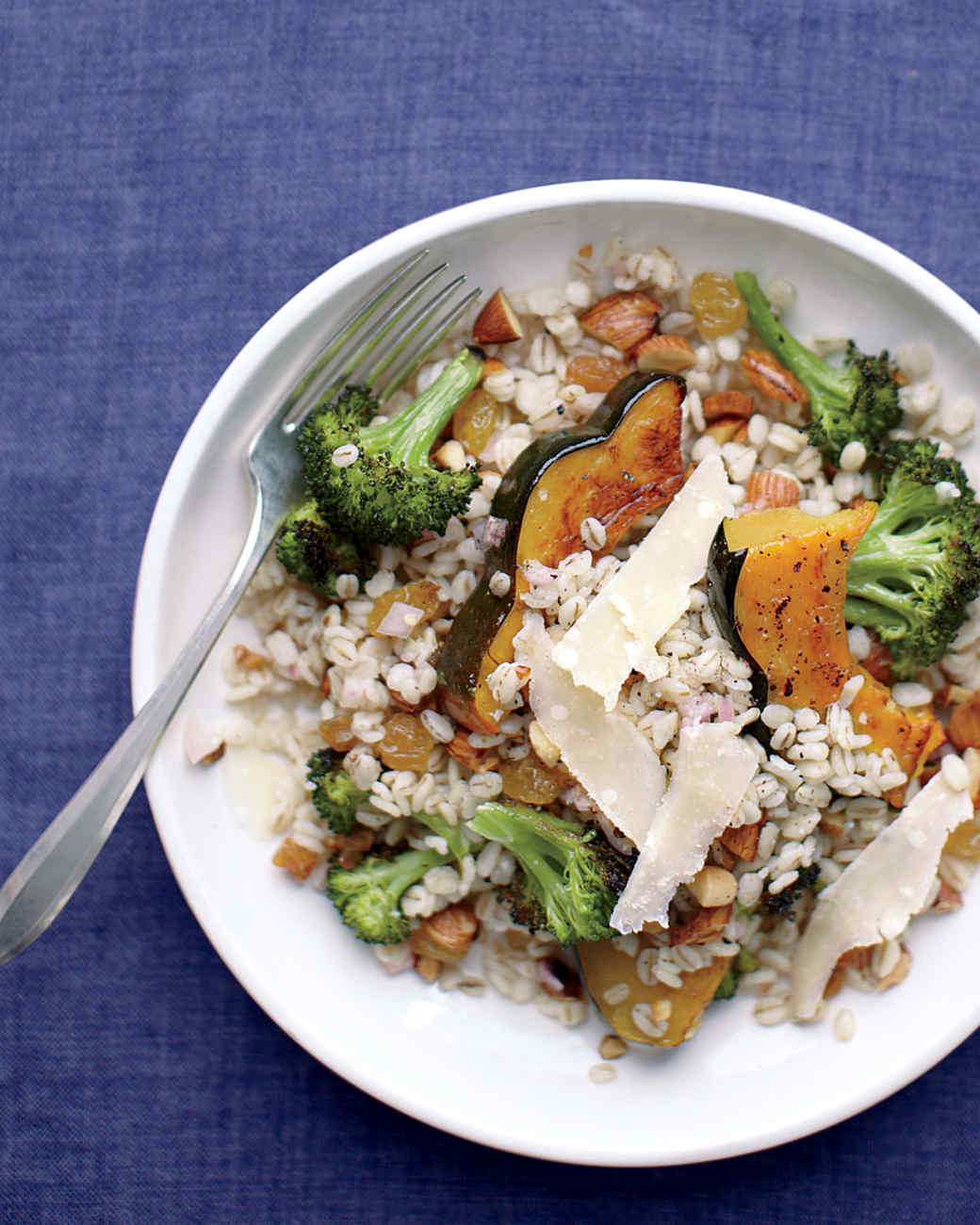 Barley Salad with Squash And Broccoli Recipe & Video | Martha Stewart