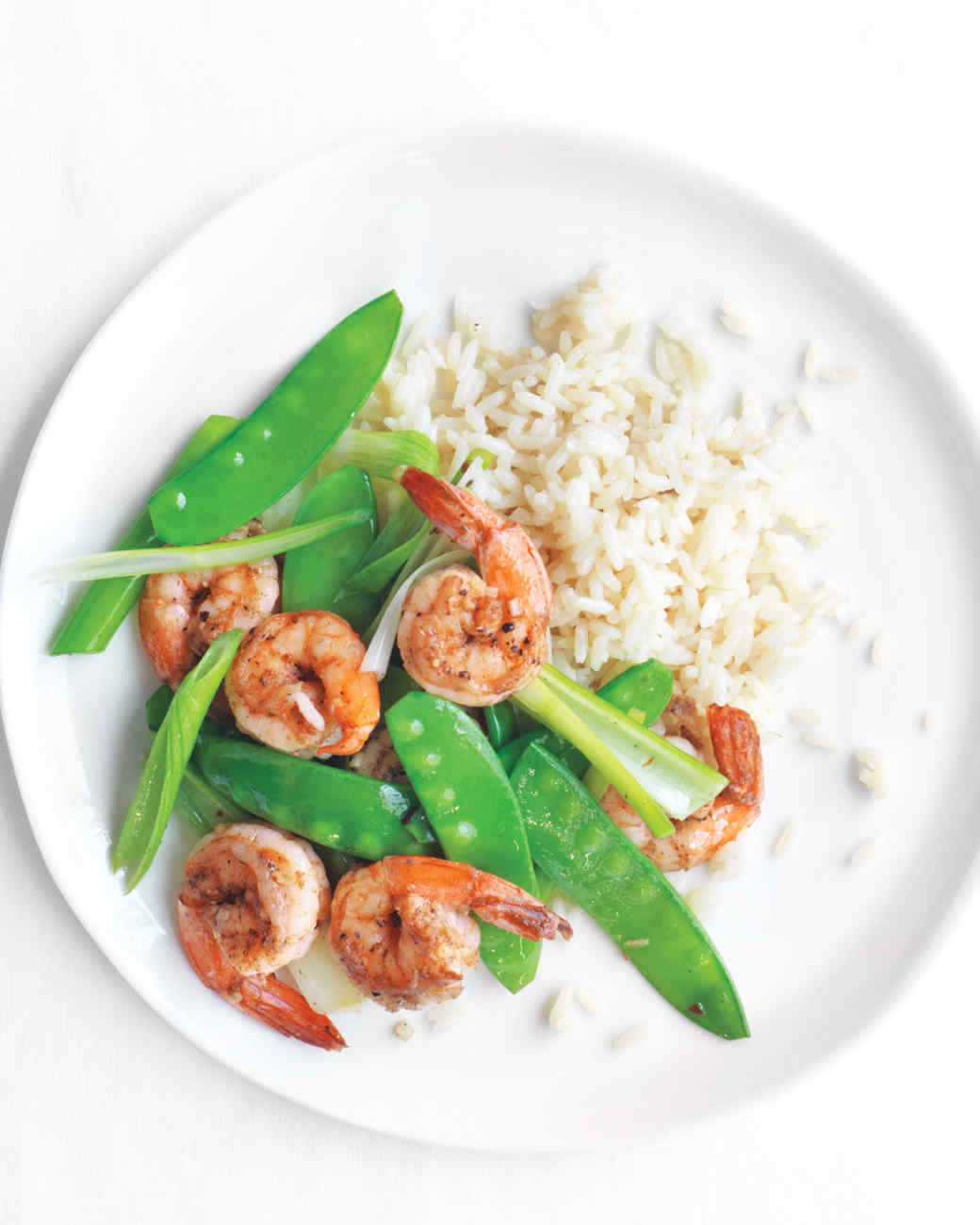 Salt-and-Pepper Shrimp with Snow Peas Recipe & Video | Martha Stewart
