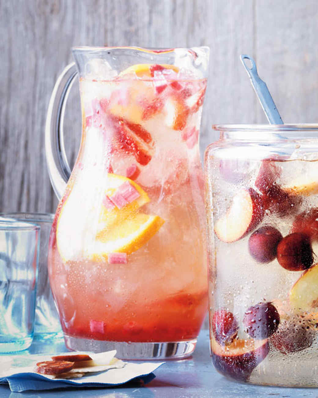 Strawberry-Rhubarb Sangria Strawberry-Rhubarb Sangria