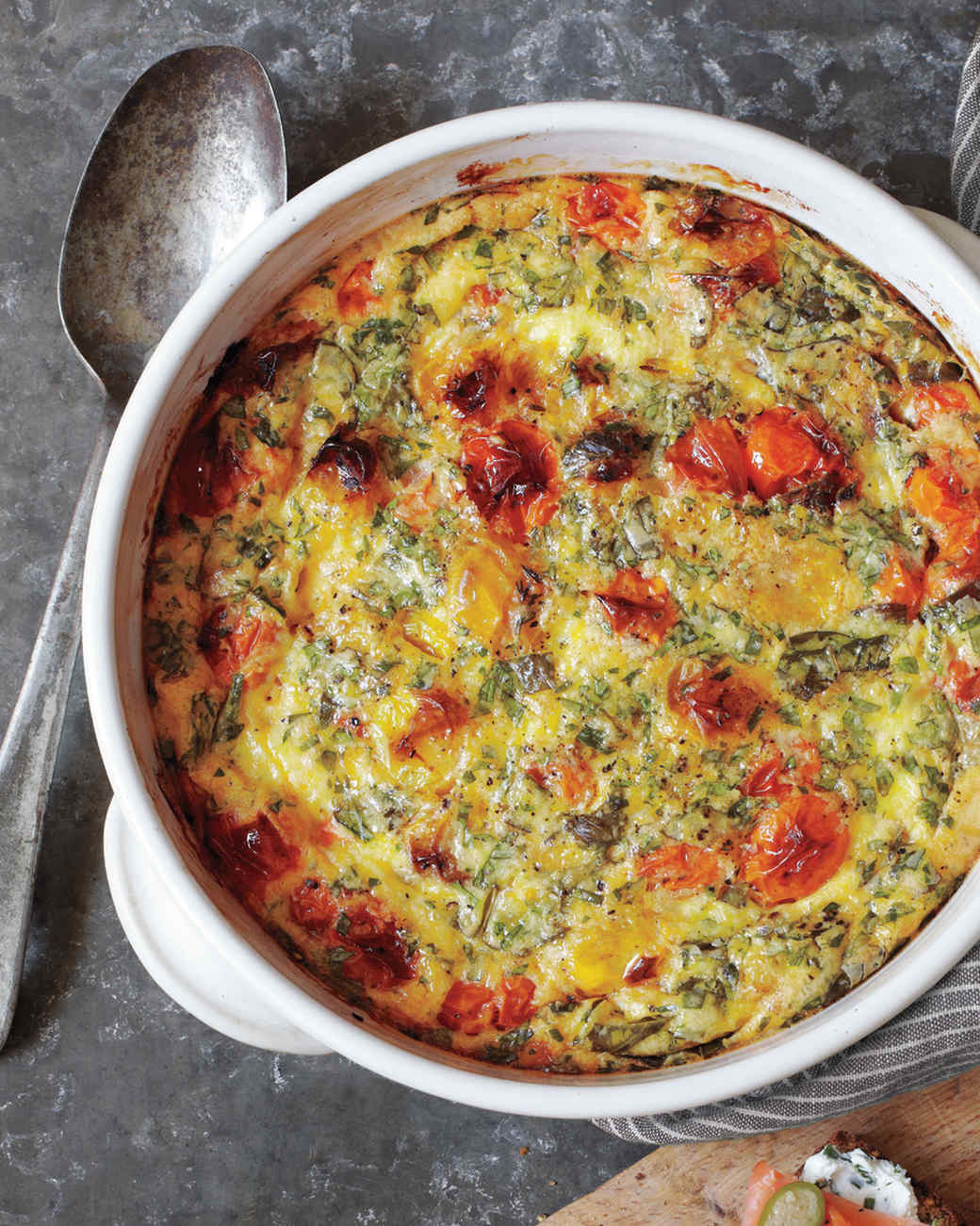 Roasted Cherry Tomato Clafoutis Recipe | Martha Stewart