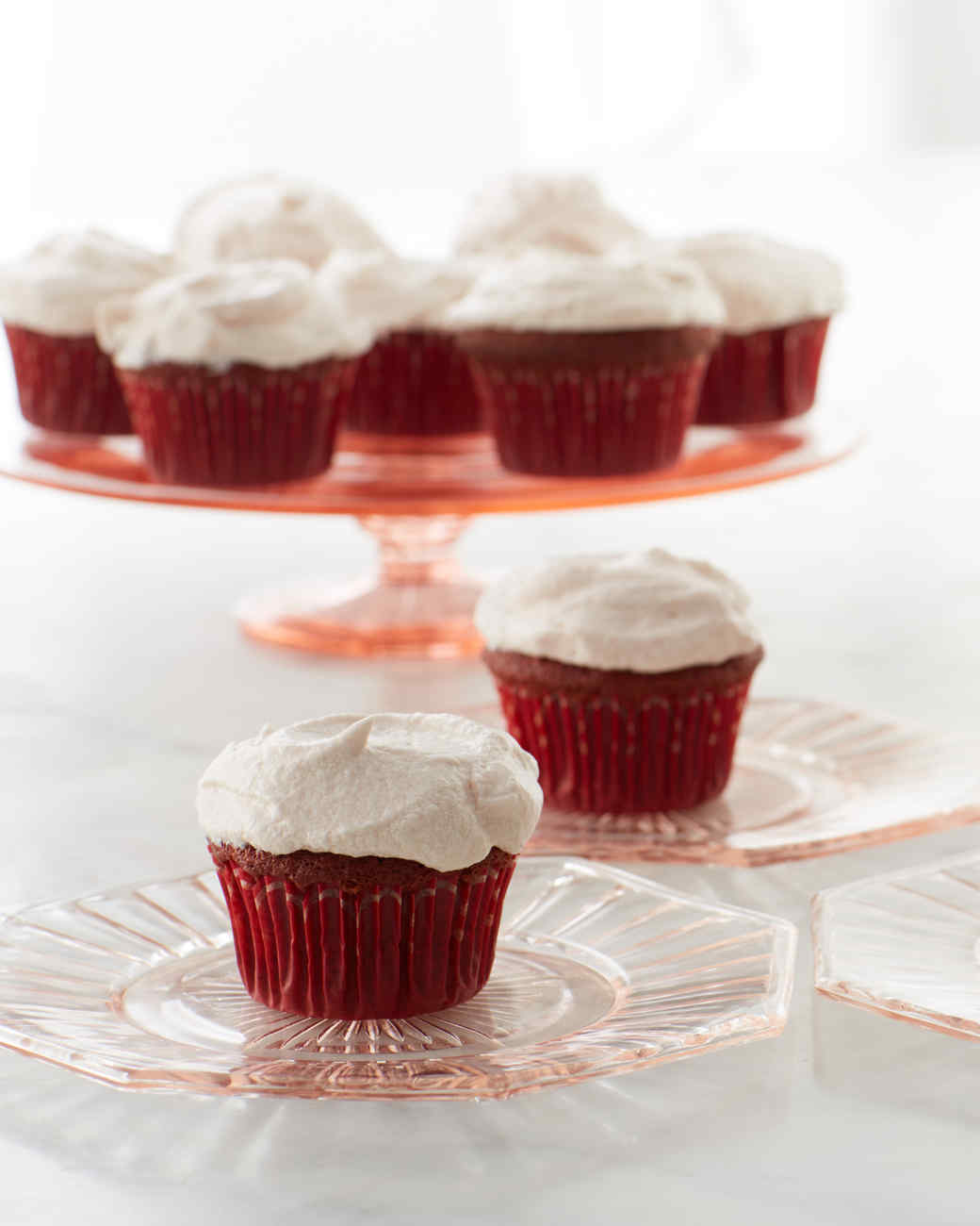 Red Velvet Cupcakes with Cream Cheese Frosting Recipe &amp; Video | Martha ...