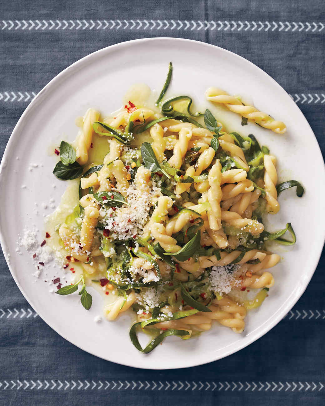 Pasta With Zucchini, Mint, and Pecorino Recipe Martha Stewart