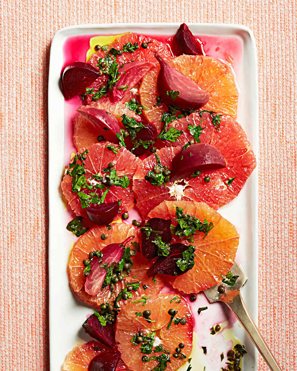 Grapefruit and VinegarRoasted Beets with Salsa Verde Recipe Martha