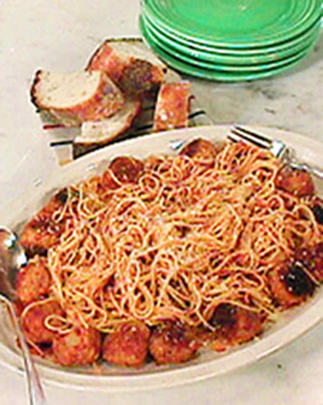 Spaghetti and Meatballs with Mark Recipe Martha Stewart