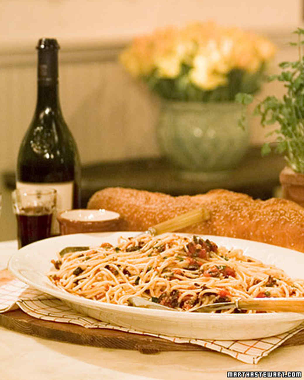 Pasta Puttanesca Recipe Martha Stewart