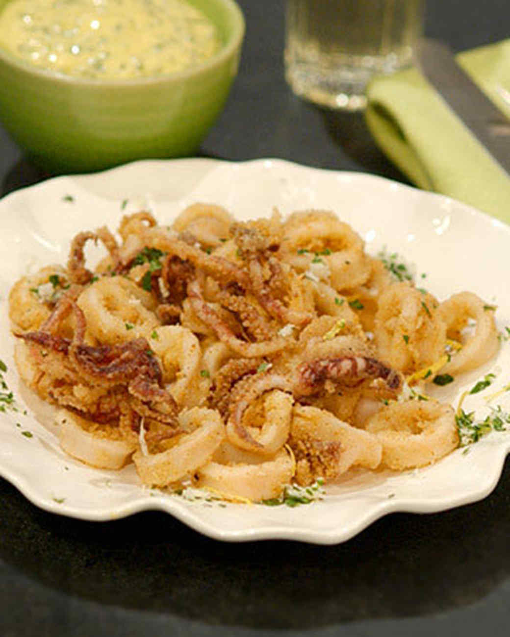 Flash Fried Squid Recipe & Video | Martha Stewart