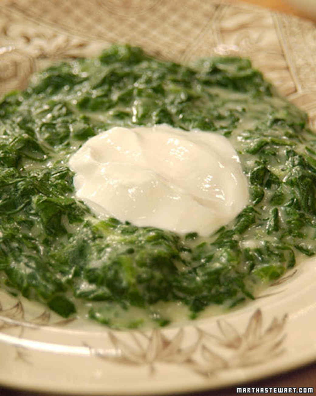 Creamed Spinach with Mrs. Kostyra Recipe & Video Martha Stewart