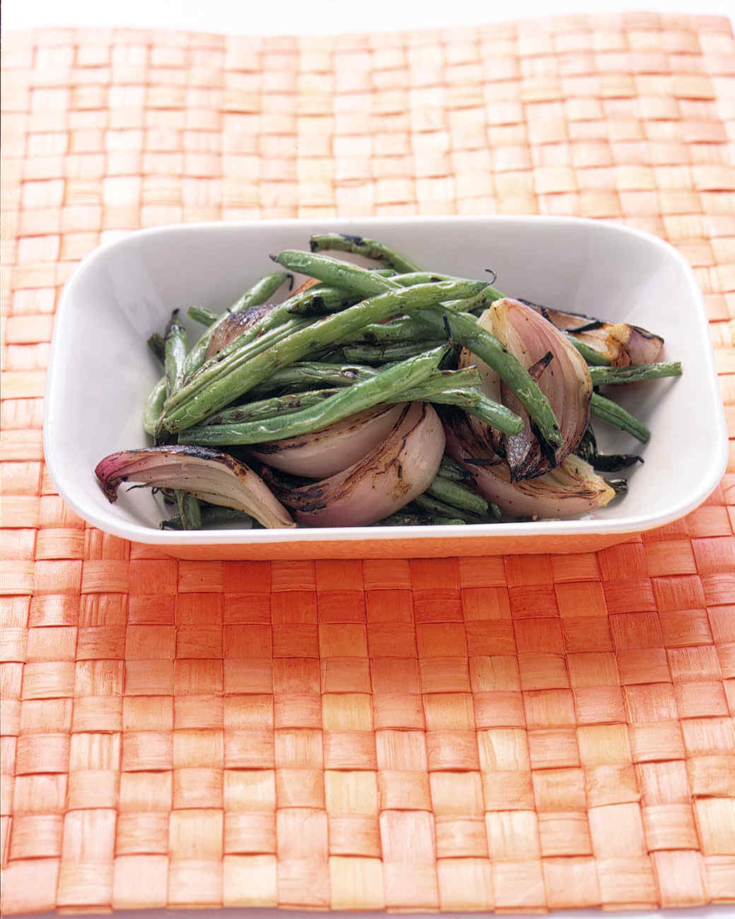 Grilled Green Beans and Red Onion Recipe Martha Stewart